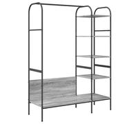 Clothes Rack with Shelf with Storage Engineered Wood Garment Organizer vidaXL