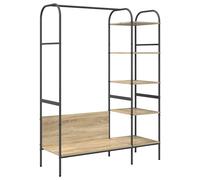 vidaXL Clothes Rack with Shelf Brown 120 x 44 x 160 cm Engineered Wood