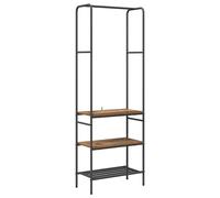 Clothes Rack with Shelf with Storage Engineered Wood Organizer Coat vidaXL