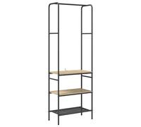 Clothes Rack with Shelf with Storage Engineered Wood Organizer Coat vidaXL
