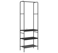 Clothes Rack with Shelf with Storage Engineered Wood Organizer Coat vidaXL