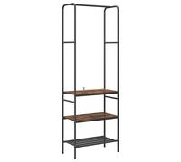 Clothes Rack with Shelf with Storage Engineered Wood Organizer Coat vidaXL