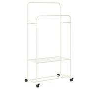 Clothes Rack with Shelf with Wheel with Storage Modern Bedroom Metal vidaXL