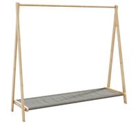 Clothes Rack with Shelves Hall Coat Rack Clothes Stand Hat Rack Bamboo vidaXL