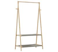 vidaXL Clothes Rack with Shelves 132x45.5x150.5 cm Bamboo coat rack