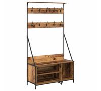 Clothes Rack with Shoe Storage Garment Rack Clothes Shelf Clothes Rail vidaXL