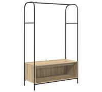 Clothes Rack with Storage Engineered Wood Garment Organizer Bedroom vidaXL