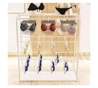 Clothes Rail Garment Rack Underwear Display Stands, Floor-Standing Bra Rack Clothing Store Combined Shelf Multi-Layer Panties Bra Socks Lingerie Storage Rack (Color : White, Size : 100x40x