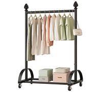 Clothes Rail - Multifunctional Metal Clothing Rack with Shoe Storage for Bedroom, Office, or Shop - Freestanding Design for Organizing Clothes