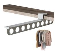 Clothes Rail Pull Down Telescopic Support Rail Trouser Rail Home Draw Rail | Strong Load Capacity for Wardrobe Clothes, Long Storage Shelf