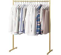Clothes RailIndustrialGarment Rack SinglePole FloorStanding Clothing Display & Drying Stand Clothes Rod for Home & Retail Use