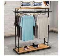 Clothes Retail Heavy Duty Garment Racks, Floor-Standing Display Rack Metal Pants Hanger Dress Clothes Shelves, Commercial Clothes Display Rack, for Hanging Clothes Coats Skirts Shirts Sweaters