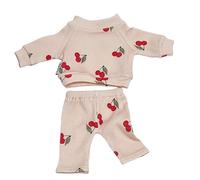 Clothes Set for Dolls 28 - 32 cm, Blouse with Cherries and Leggings, Gift for a Child, Gift for a Girl, 100% Cotton, Clothes for Dolls