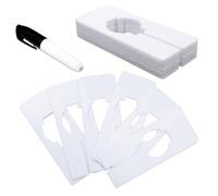 Clothes Size Dividers, 30 PCS Rectangular Plastic Closet Dividers with a Bonus Marker, Writable and Reusable for Sorting Clothing Size Color (White)