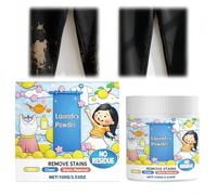 Clothes Stain Remover Powder & Whitener for White Clothes,Concentrated Oxygen Bleach Laundry Detergent,Removes Tough Oil,Grease, Ink,Sweat,Coffee,Blood Stains,Safe on Fabrics,Sofas,Travel Use,100g
