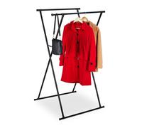 Clothes stand Extendable Coat Rack Metal Garment Hanger Black Clothing Organizer
