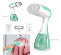 Clothes Steamer, Hand Steamers for Clothing Portable Garment Steamer, Travel Iron Handheld Steamer for Clothes, Travel Steamer with 30s Fast Heat-up & 300ml Detachable Water Tank, Light Blue-green