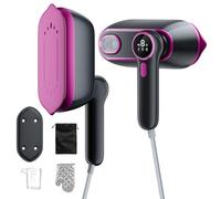 Clothes Steamer Handheld for Clothes, Garment Iron for Efficient Wrinkle Removal, Compact and Portable Travel Steamer Iron with LED Display & Dual Mode (Hanging/Ironing) for Home, Travel, Office Use