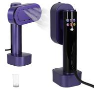 Clothes Steamer Handheld Travel Iron Steam Mini, Portable 2 In 1 Hand Held Garment Steamers, 1300W Steamer Clothing, 15s Fast Heat-up, 6 Modes LED Display for Travel, Home, Office