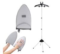 Clothes Steamer Harvest - Clothes Hanger Holder, Adjustable Clothes Stand | Heavy Metal Frame Telescopic Poles and Multiple Hooks, Foldable Design for the Bianch