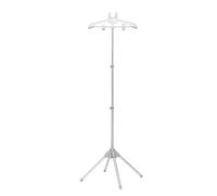 Clothes Steamer Stand - Foldable Telescopic Clothes Steaming Rack - Steamer Clothing Holder Clothes Hanger for Handheld Garment Fabric Steamers - Steamer Accessory for Ironing Shirts Clothes (Grey)