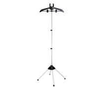 Clothes Steamer Stand - Folding Telescopic Steamer Clothing Holder, Hanger for Steaming Clothes, Steam Rack for Clothes, Handheld Garment Steamer Rack, Clothes Hanger for Steam Ironing (Black)