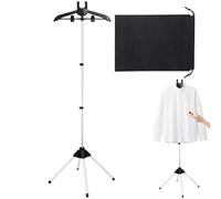 Clothes Steamer Stand Handheld Garment Steamer Clothes Rack | Foldable Ironing Garment Holder with Adjustable Height for Dorm Apartment Home Hotel Travel RV Dormitories