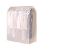 Clothes Storage Bag Covers, Clothes Rail Cover Hanging Transparent Zipper Breathable Multicolor Multi Sizes(Color 1,95 * 50 * 54cm)