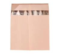 Clothes Storage Bag Covers, Clothes Rail Cover,Non-Woven,Solid Color,Clear,Zipper,Breathable,Multisizes(Color 6-110x120cm)