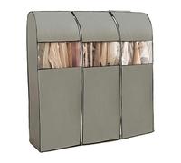Clothes Storage Bag Covers, Clothes Rail Cover Nonwoven Breathable Clear Multicolor Multiple Sizes(Grey,XXL(100x50x150CM))