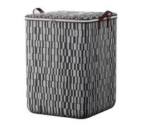 Clothes Storage Bags Large Capacity Clothes Storage Boxes with Lid and Zips Moving Boxes Wardrobe Storage with Reinforced Handle Foldable Storage Solution for Clothes Duvet Blankets Bedding Toys