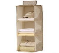 Clothes Storage Hanging Organizer Multi Layer Foldable Design, Breathable Material with Reinforced Structure, Suitable for Wardrobe and Wall Mount Installation (A)
