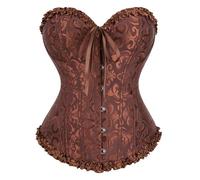 Clothes Under 10 Women Funny Chest Support Classic Cocktail Night Club Spicy Girl Shaping Bodybuilding Underwear Underwear Wedding Bride, coffee, 3XL