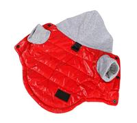 Clothes Winter Hoodies Coat Windproof Jacket Fleece Cold Weather Costume For Puppy Small Medium (A, One Size)