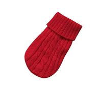 Clothes Winter Jacket Sweater Pet Dog Dogs Puppy For Small Cat Coat Pet clothes Girl Dog Sweater for Winter (Red, S)
