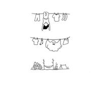 Clothesline Cute Herbal Tattoo Stickers Waterproof And Sweat-proof Long-lasting Men And Women Cartoon Creative Tattoos