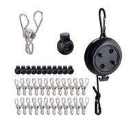 Clothesline Retractable Washing Line Extendable Laundry Rope 7.85 m 100 g
