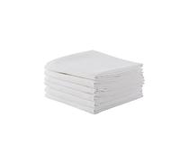Clothewell 100% Cotton Flour Sack Dishcloths, Pack of 6, Highly Absorbent Kitchen Towels, Plain Cotton Tea Towels for Drying and Cleaning, 50x70cm (Beige)