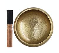 ClothHouse Tibetan Singing Bowl Set, 7 Metals Meditation Sound Bowl, for Chakra Healing, Silent Mind, Prayer, Yoga And Mindfulness with 1 Cushion 1 Mallet Striker,17.5cm