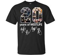 Clothing 20 Year of Westlife T-Shirt for Man Idea for Who Love Westlife 2151 Mens Black T-Shirt M