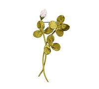 Clothing Accessories Brooch Pins Vintage Four Leaf Clover Exquisite Gilded Brooch Pin For Women Girls Ladies Elegant Brooch