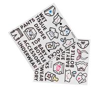 Clothing Classification Labels 2 Sheets PVC Clothing Sort Stickers