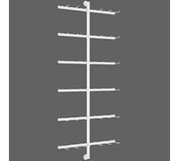 Clothing Display Rack - Wall-Mounted Garment Organizer with Hooks, Multifunctional Metal Shelf for Accessories, Socks, and Jewelry Holder