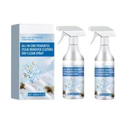 Clothing Emulsifier,Clothing Emulsifier Stain Remover, Non-Ionic Laundry Pre-Treatment, Portable Dry Cleaning Stain Removal Spray, Active Enzyme Laundry Stain Remover for Clothes (2)