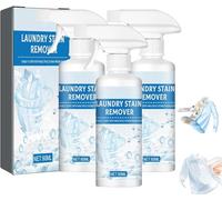 Clothing Emulsifier, Non Ionic Emulsifier Clothing Cleaner, Stain Remover for Clothes, Active Enzyme Laundry Cleaner, Laundry Stain Remover Spray for Grease, Oil, Food on Clothes and Shoes (3PC)