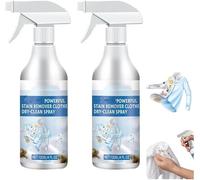 Clothing Emulsifier, Non Ionic Emulsifier Clothing Cleaner, Stain Remover for Clothes, Powerful Laundry Stain Remover Spray Fabric Cleaner for Grease, Oil, Food on Clothes and Shoes (2PCS)