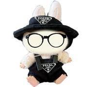 Clothing for 17 cm 1a-bu Plush - Dressing Accessory for Plush Figures with Hood, Elastic Cotton Outfit, DIY Washable, Personalised Gift & Collector Accessories