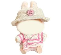 Clothing for 17 cm 1a-bu Plush - Dressing Accessory for Plush Figures with Hood, Elastic Cotton Outfit, DIY Washable, Personalised Gift & Collector Accessories