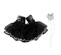 Clothing for Dwarf Hamsters - Cute Mini Dress with Crown | Breathable Costume for Chinchilla & Guinea Pigs | Soft Cotton Costume for Small Animals | For Photos, Birthday, Halloween, Christmas