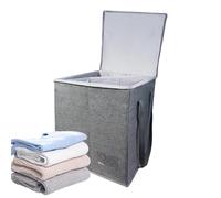 Clothing Hanger Storage Organizer - Multipurpose Large-Capacity Holder, Durable Storage Organizer | Dustproof Storage Bag for Closet & Laundry Room, Foldable Hanger Storage Box with Handles